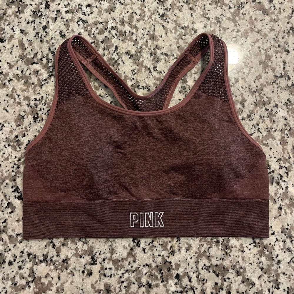 VS PINK Sport Mesh Net Razorback sports bra: never used, size large